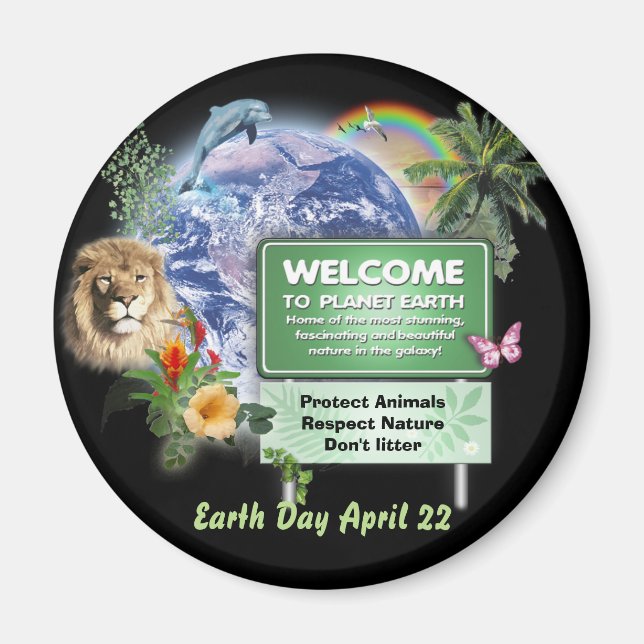 Tag der Erde Magnet (Vorne)