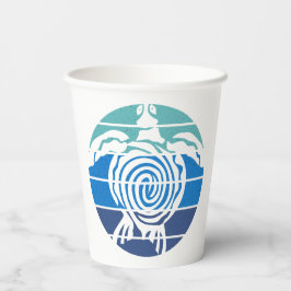 Tag der Erde, Meeresschildkröte, Reinigen des Ozea Pappbecher