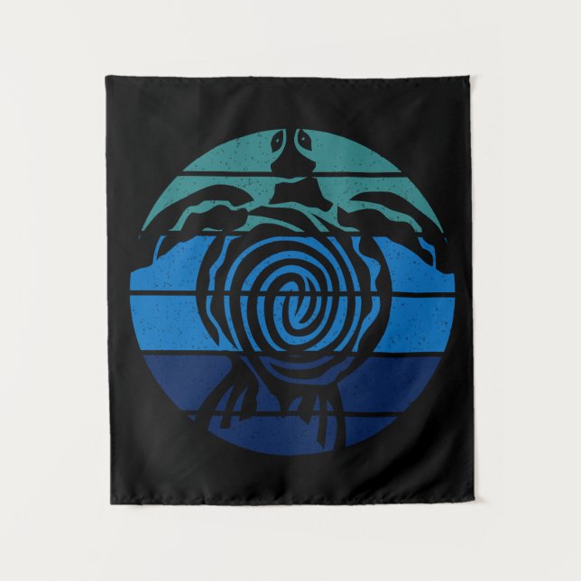 Tag der Erde, Meeresschildkröte, Reinigen des Ozea Wandteppich (Vorderseite)