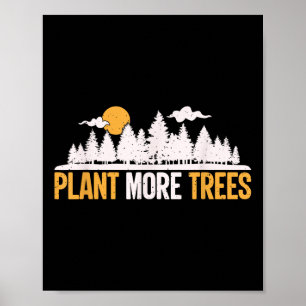 Tag der Erde - Mehr Bäume pflanzen Baumumarmung Poster