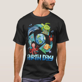 Tag der Erde Ozean-Tiere Recycling Tag der Erde Re T-Shirt