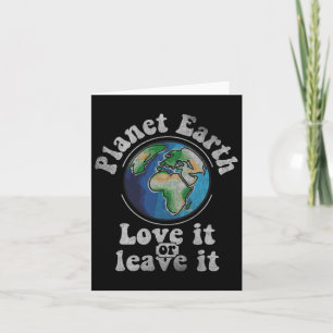 Tag der Erde Planet Erde Liebe es oder verlasse es Karte