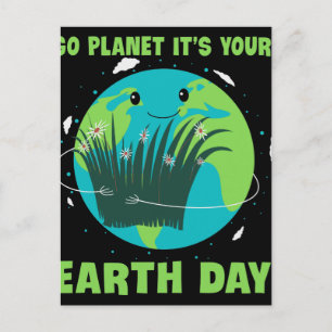 Tag der Erde: Planet Es ist dein Tag der Erde Postkarte