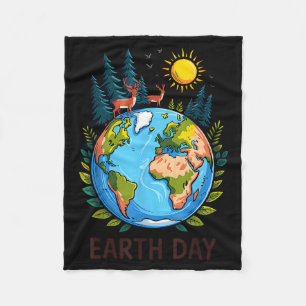 Tag der Erde Planet Natur grüner Planet rette die Fleecedecke