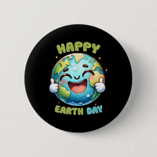Tag der Erde Retro Vintagen Männer Frauen Kinder K Button