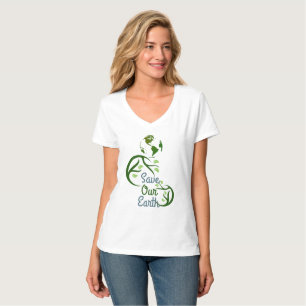 Tag der Erde, rett unserer Erde, Liebe Erde, unser T-Shirt
