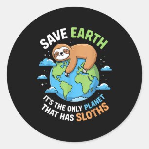 Tag der Erde, rette die Erde, der einzige Planet, Runder Aufkleber