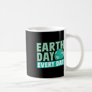 Tag der Erde Rette jeden Tag das Naturschutzgerät Kaffeetasse