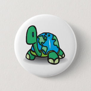 Tag der Erde-Schildkröte Button