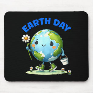 Tag der Erde Süße Erde mit Sonnenblume Tag der Erd Mousepad