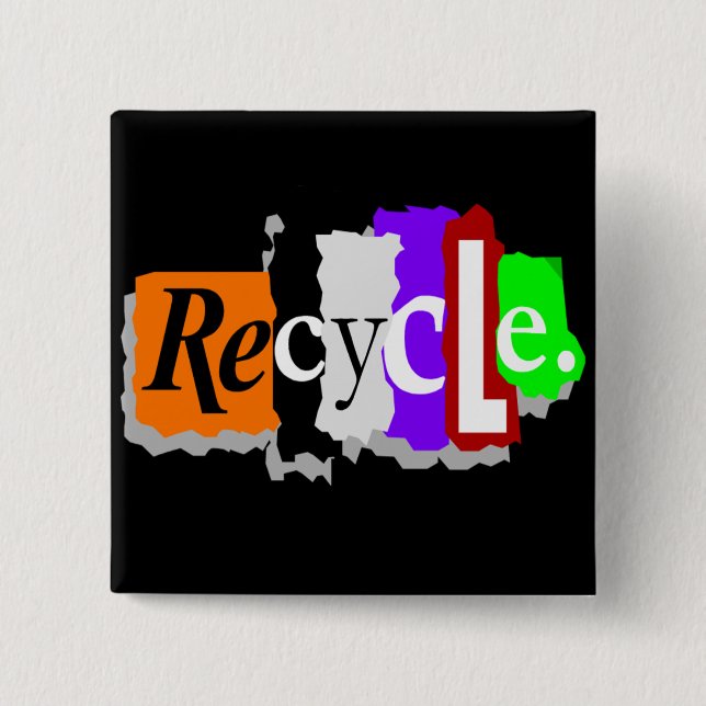 Tag der Erde-T-Shirts und Geschenke Button (Vorderseite)