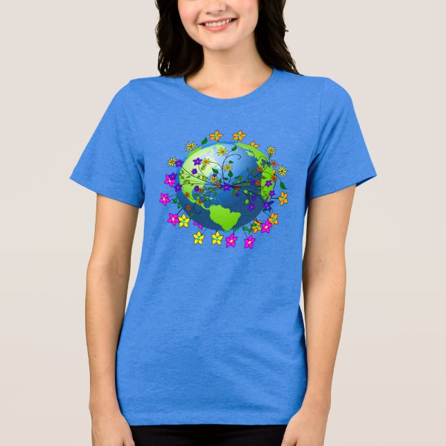 Tag der Erde Tri-Blend Shirt (Vorderseite)