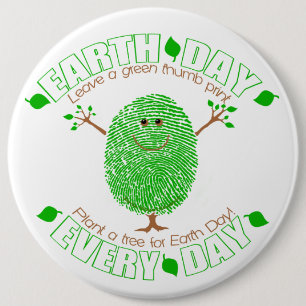 Tag der Erde umweltsmäßig Button