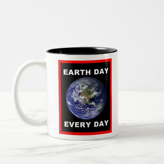 Tag der Erde Zweifarbige Tasse (Links)