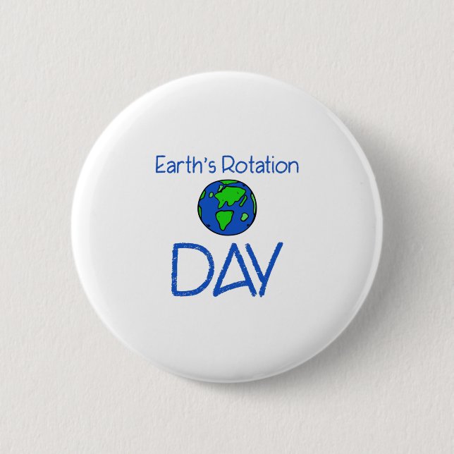 Tag der Erdrotation Button (Vorderseite)