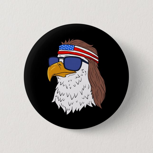 Tag der Erinnerung für Männer4. Juli Patriotischer Button (Vorderseite)