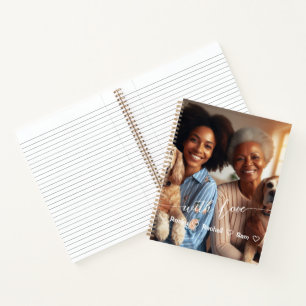 Tag der ersten Mütter Hund Großmutter Benutzerde Notizbuch