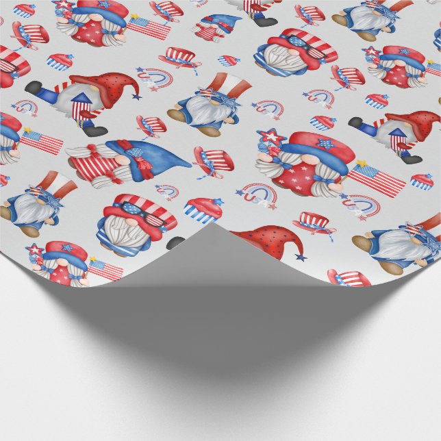 Tag der Erwerbstätigkeit in Amerika Feiertag Geschenkpapier (Ecke)
