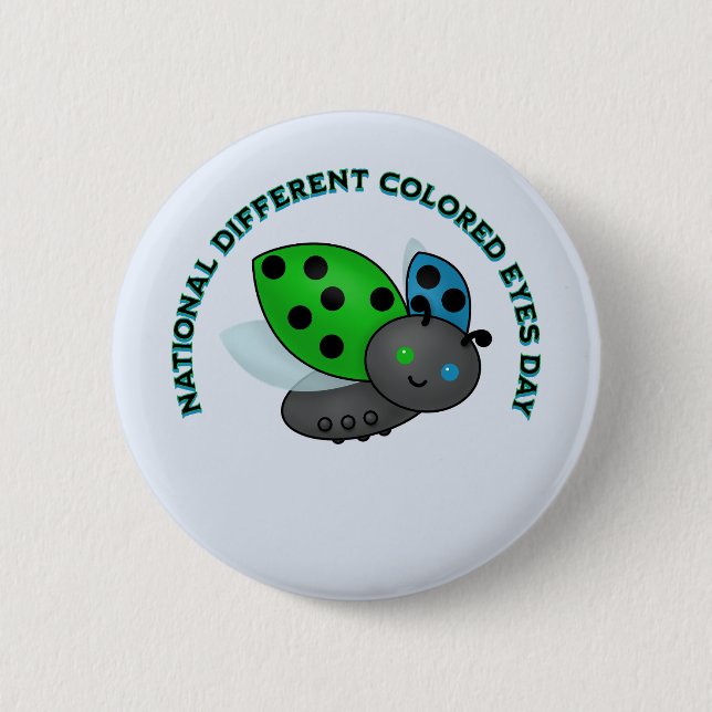 Tag der farbenfrohen Augen Button (Vorderseite)