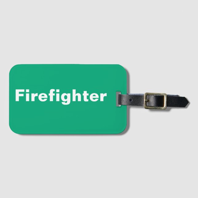 Tag der Feuerwehrlehre Gepäckanhänger (Vorderseite (Horizontal))