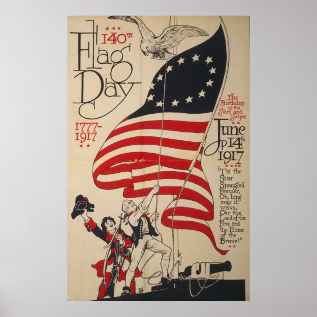 Tag der Flagge 1777-1917 Poster (Vorne)