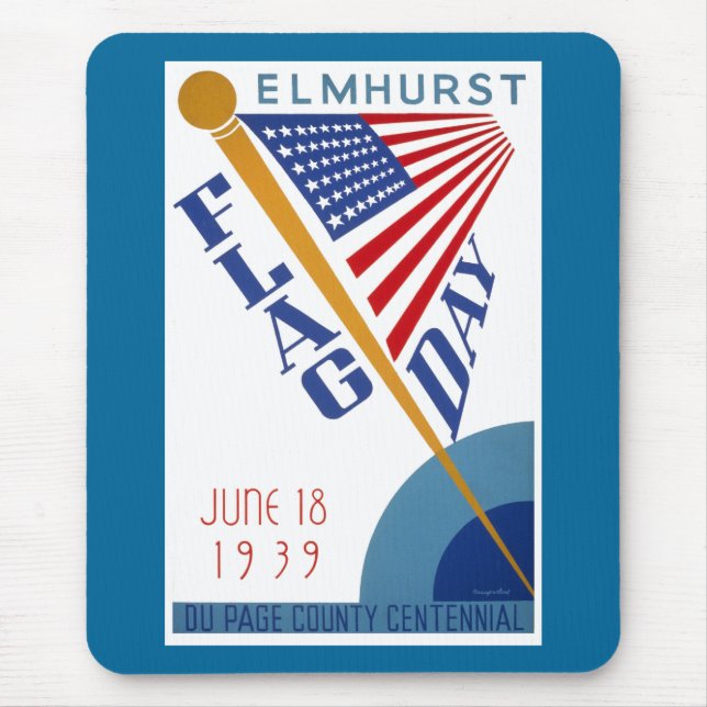 Tag der Flagge Mousepad (Vorne)