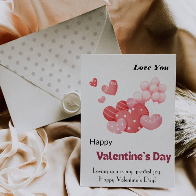 Tag der Fotokarte Glücklicher Valentinstag Feiertagskarte (Photo Card Happy Valentine's Day)