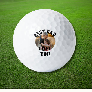 Tag der Fotos der besten Vater personalisierbar Golfball