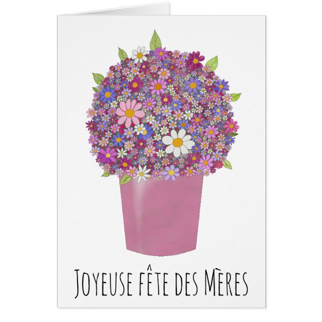 Tag der französischen Mutter Rosa Blume (Vorne)