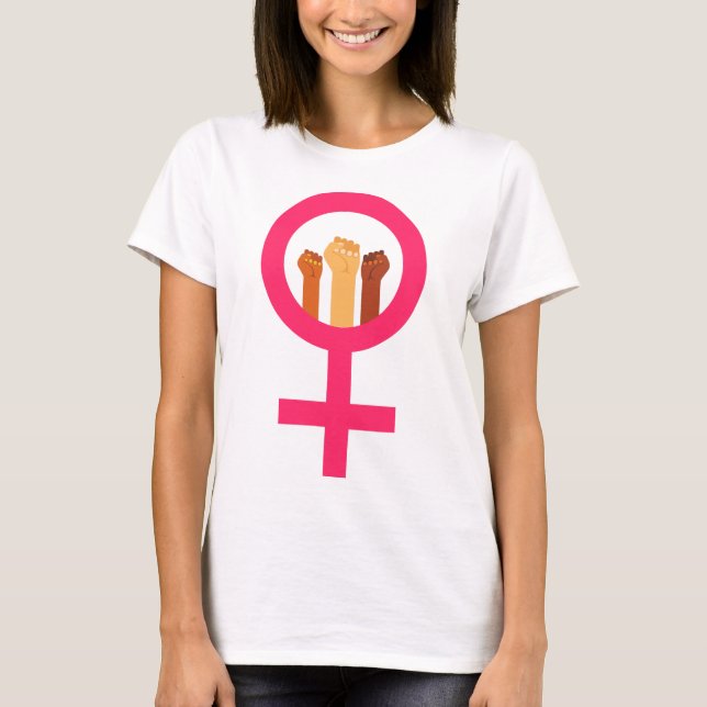 Tag der Frauen 8. März T-Shirt (Vorderseite)
