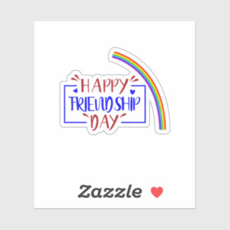 Tag der Freundschaft Aufkleber