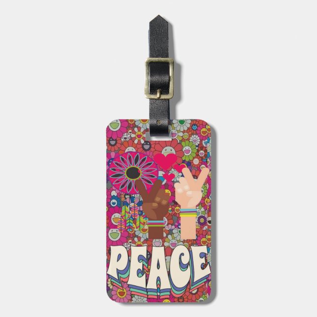 Tag der Friedenssicherung Gepäckanhänger (Vorderseite vertikal)