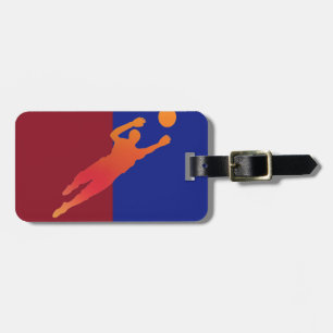 Tag der Fußballtasche Gepäckanhänger