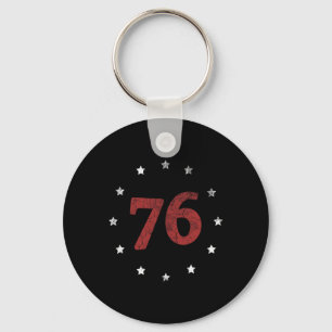 Tag Der Geist 76 Shirt Retro 4. Juli Geschenk Schlüsselanhänger