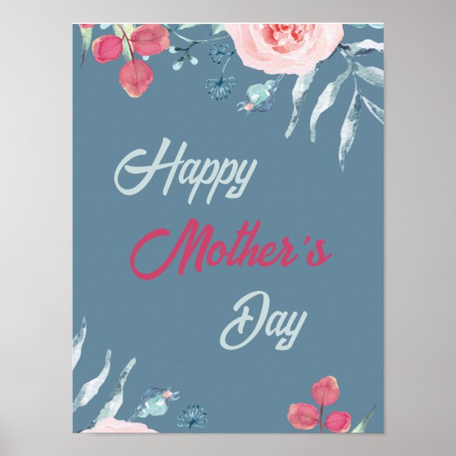 Tag der glücklichen Mütter 2025 Blume Poster (Vorne)