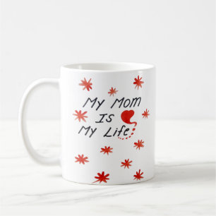 Tag der glücklichen Mutter einfach handschriftlich Kaffeetasse