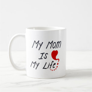Tag der glücklichen Mutter einfach handschriftlich Kaffeetasse