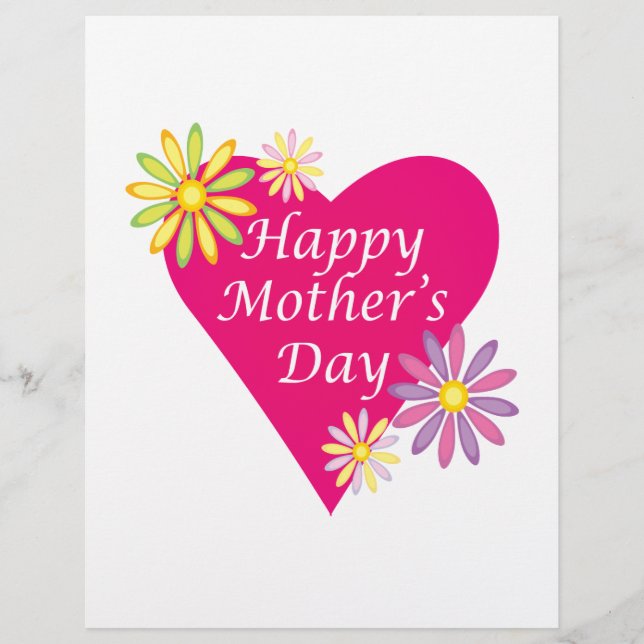 Tag der glücklichen Mütter Flyer (Vorne)