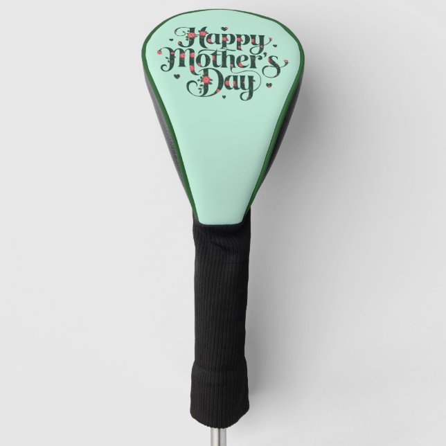 Tag der glücklichen Mütter Golf Headcover (Vorderseite)