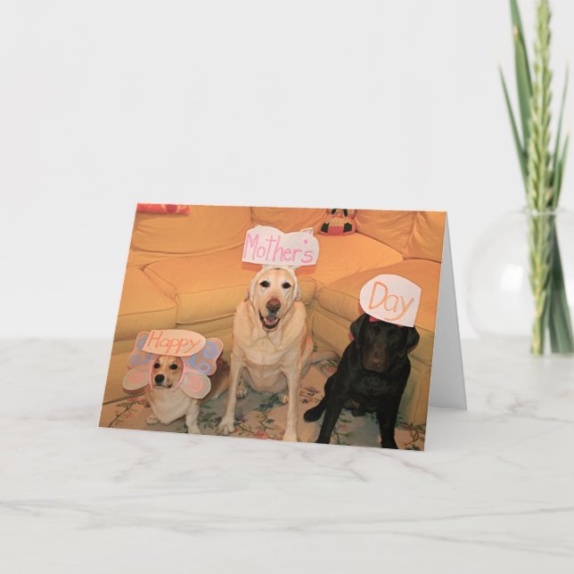 Tag der glücklichen Mutter Karte (Vorderseite)