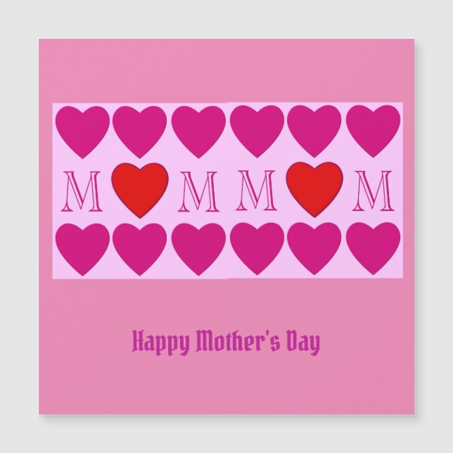 Tag der glücklichen Mütter Magnetkarte (Vorderseite)