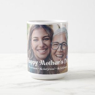 Tag der glücklichen Mütter, moderne Typografie Fot Kaffeetasse