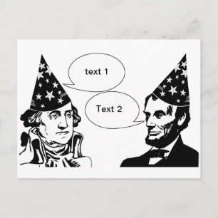 Tag der glücklichen Präsidenten Postkarte