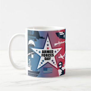 Tag der glücklichen Streitkräfte Kaffeetasse