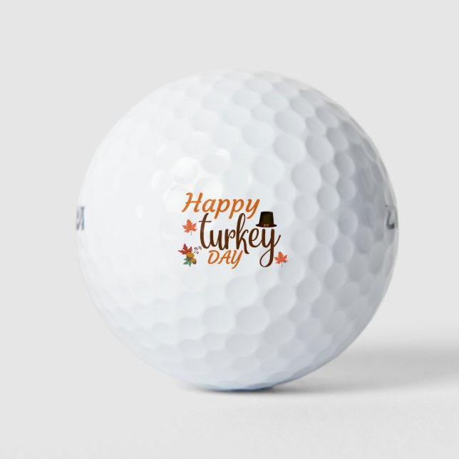 Tag der glücklichen Türkei Golfball (Vorderseite)