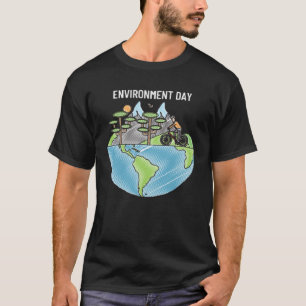 Tag der glücklichen Umwelt unser Planet 7 T-Shirt