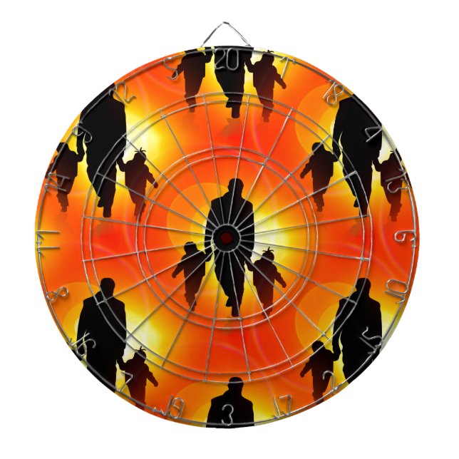 Tag der glücklichen Väter Dartscheibe (vorne)