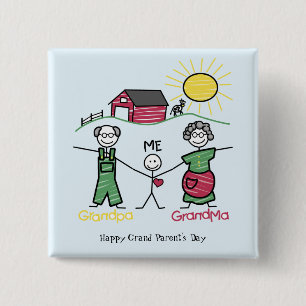 Tag der Großeltern Button