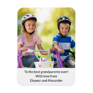 Tag der Großeltern vom Kids Keepake Foto Magnet