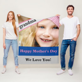 Tag der Großmütter Fleecedecke